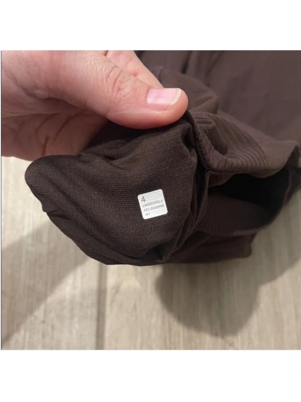 Lululemon Align High Rise Ribbed Mini Flared Pants Espresso Brown Sz 4
